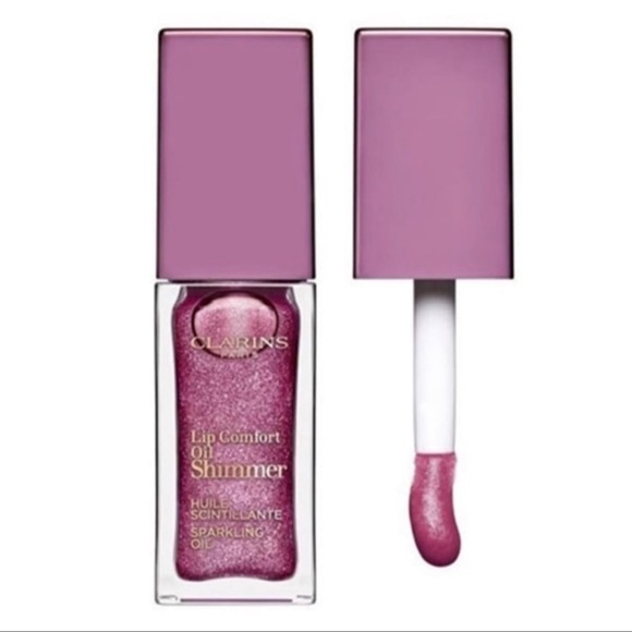 NWT Clarins Full Size Lip oil in Purple Rain New in Box - Picture 2 of 6